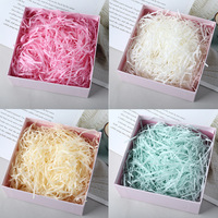 Vente en gros d'un sac brun 100g coloré raphia décorer et remplissage bonbons chocolat boîte-cadeau emballage froissé déchiqueté papier découpé