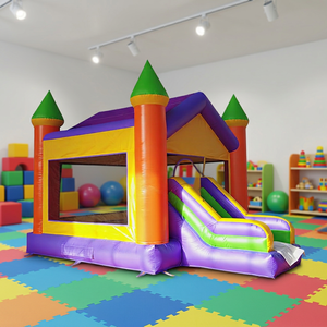 Château gonflable commercial WINSUN CE, PVC sans plomb de qualité supérieure, ignifuge, imperméable, couleur et taille personnalisables - Product Image 1