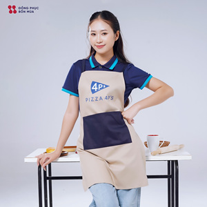 Uniforme de Trabajo para Personal de Cafetería con Logotipo Personalizado, Camiseta Polo con Delantal, Ropa de Trabajo para Barista, Fabricante OEM - Product Image 3