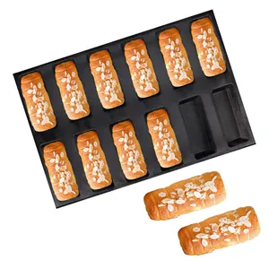 Food Grade Siliconen Hot Dog Brood Vormen Mini Baby Sandwich Bakken Mallen Geperforeerde