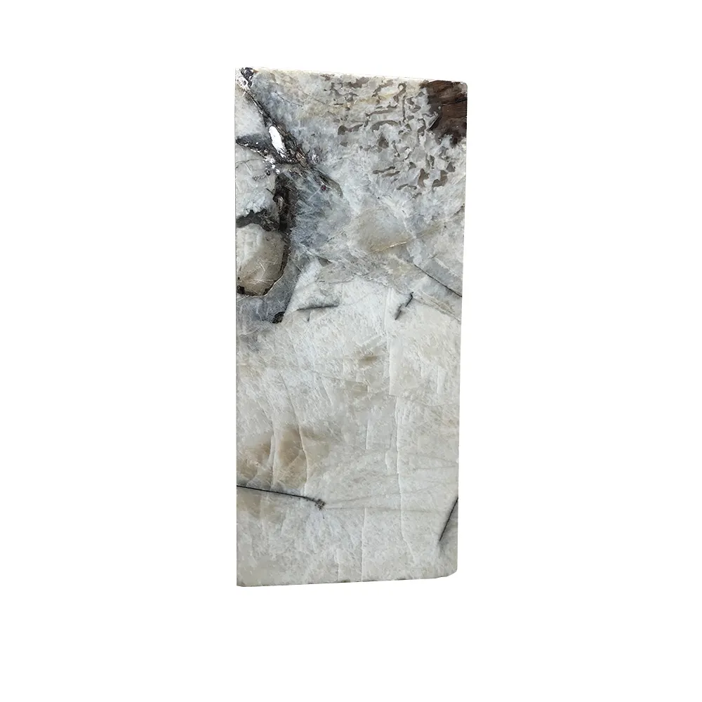 Les matériaux de décoration peuvent être apposés sur une plaque de roche en pierre de quartz marbrée Panneau composite en nid d'abeille en plastique renforcé de fibre de verre
