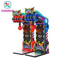 Funspace Super Boxing Machine, 4 modes de poids, écran vertical HD 43 pouces, jeu d'arcade à monnayeur en anglais, machine de frappe