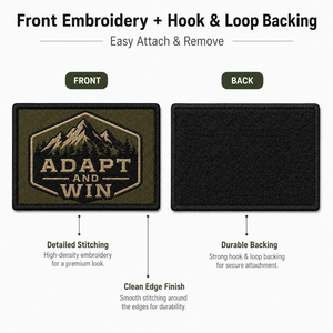 Patchs en velcro brodés sur mesure |   Patchs personnalisés à coudre ou à thermocoller |   Créez votre propre patch avec logo et nom pour vestes et chapeaux - Product Image 2