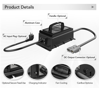 Chargeur de moto électrique étanche 1200W, chargeur de station d'alimentation portable 1200W et chargeur de scooter électrique 1200W