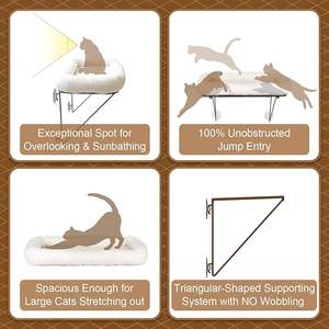 Luxus Lieferanten Hochwertiges langlebiges Fenster Installieren Sie <span class=keywords><strong>Cat</strong></span> Sleeping Hammock <span class=keywords><strong>White</strong></span> Sherpa Plüsch Pet <span class=keywords><strong>Cat</strong></span> Hanging <span class=keywords><strong>Bed</strong></span> Indoor - Product Image 6