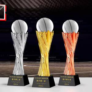 Trophée multisports doré avec balles 3D - Volleyball, Basketball, Football, Golf et Billard, base personnalisable pour les champions - Product Image 2