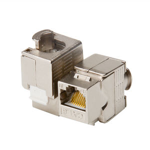 Сетевой инструмент Rj45 Cat6a Разъем модульный Ftp разъем Keystone <span class=keywords><strong>Jacks</strong></span> 8P8C Cat5e Cat6 <span class=keywords><strong>Cat</strong></span> 6a Cat7 без инструментов Keystone Jack - Product Image 1