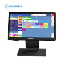 Terminal POS Táctil Scangle D6 Precio de Fábrica, Pantalla Táctil de 15.6 Pulgadas con Sistema Operativo Windows/Android