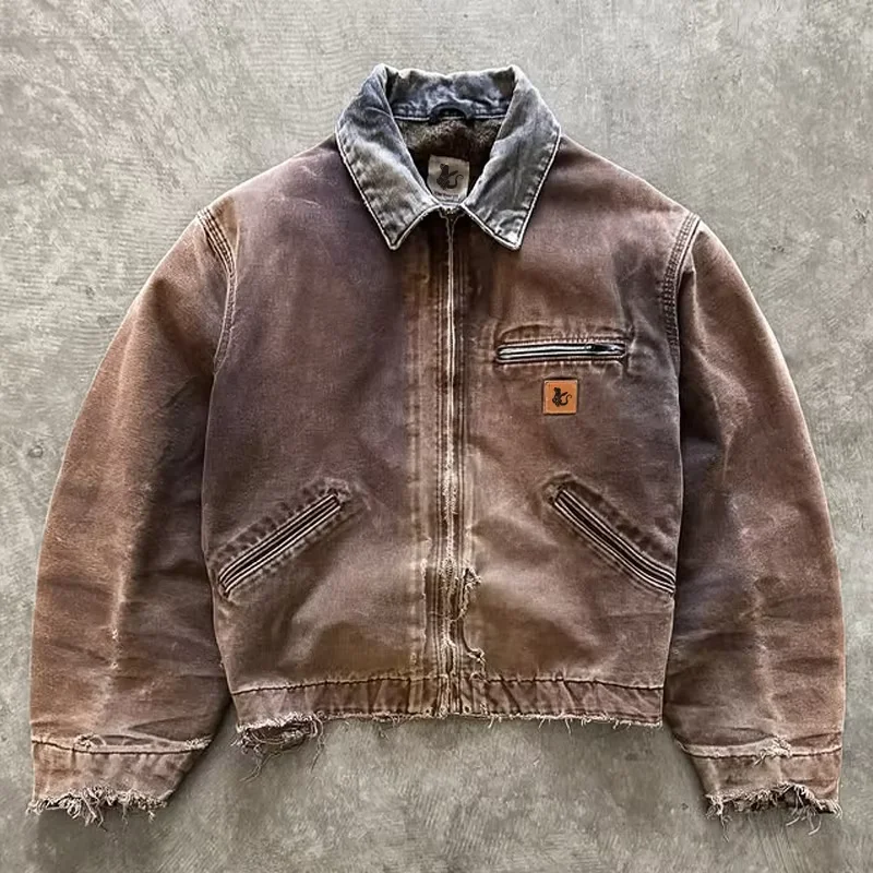 DIZNEW Man Jackets Custom Fashionable Designer Clothes Men Vintage Jeans Jacket Hot Supplier Wholesale