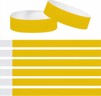 Pulseras de papel impermeables personalizadas de un solo uso, ideales para eventos.