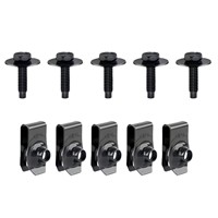 Nouvelles attaches métalliques Moka, 10, 30 ou 50 pièces, à pression, en zinc, pour pare-chocs et carrosserie, garantie 12 mois