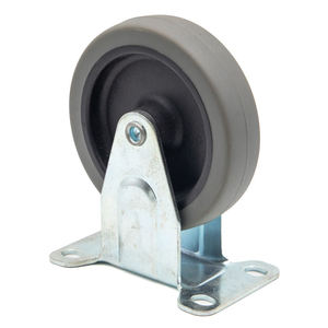 Juego de 4 ruedas giratorias de poliuretano naranja fiables, silenciosas y con rodamientos de bolas de precisión para carro de taller - Product Image 2