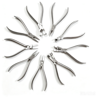 Kit d'outils de réparation de lunettes pour opticiens, comprenant 9 pinces à lunettes, 6 tournevis et 1 support d'organisation d'outils