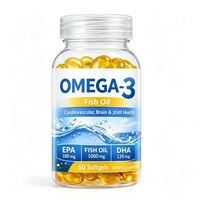 Gélules d'huile de poisson Oméga 3 1000mg EPA DHA Santé cardiaque, cérébrale et articulaire Complément alimentaire OEM ODM