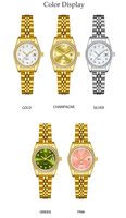 Montre pour femme en vente chaude |   Boîtier rond Bracelet en acier inoxydable |   Affichage de la date et cadran en nacre |   Conception polyvalente
