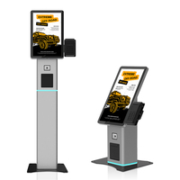 Pantalla Táctil de Pedidos y Pagos de Autoservicio de 21.5 Pulgadas para Restaurante McDonald's, con Escáner de Código QR e Impresora