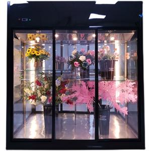 Approvisionnement d'usine ventilateur de refroidissement Transparent 3 portes en verre fleurs fraîches affichage du refroidisseur vitrine du refroidisseur - Product Image 4