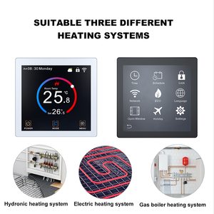 <span class=keywords><strong>Thermostat</strong></span> intelligent WiFi à écran couleur TFT de 4,4 pouces nouvellement développé pour le chauffage au sol, chaudière, <span class=keywords><strong>thermostat</strong></span> intelligent WiFi - Product Image 2