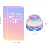 Gel de Construction Poly UV/LED Multifonctionnel Solide pour Extensions d'Ongles, 30g, 3 Couleurs, Vente en Gros