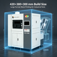 Printer 3D Logam SLM AX-GLB420M Kelas Industri Auto Leveling Volume Cetak 420x380x300mm USB WiFi Presisi Tinggi Kecepatan Tinggi