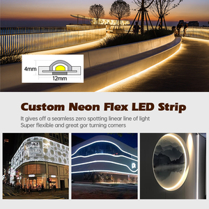 Tiras de luces LED de neón flexibles de silicona impermeables de 24V para iluminación decorativa de paisajes exteriores - Product Image 3
