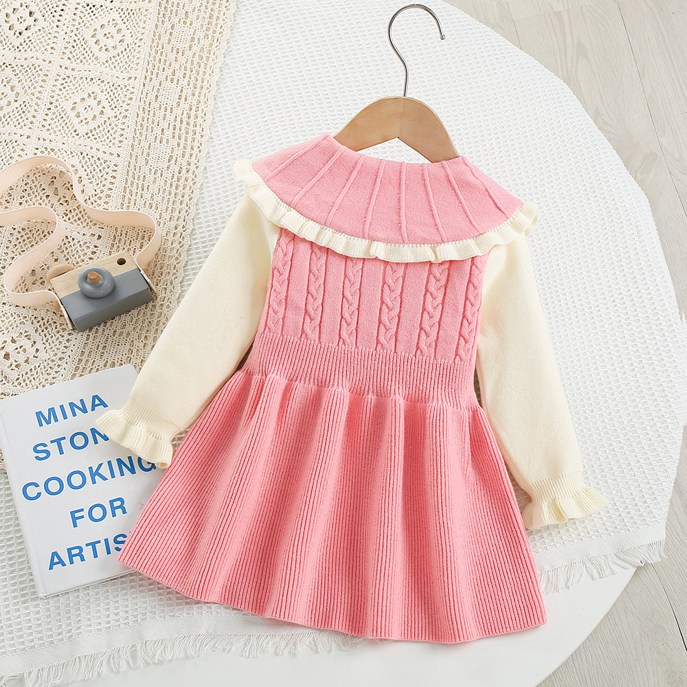 Vestido suéter con Cuello de Muñeca foto 3