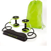 Revoflex Xtreme Premium EVA Appareil d'exercice abdominal et amincissant avec bande de résistance pour roues