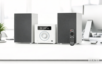Système audio stéréo micro avec lecteur CD pour écran LCD 4,2 pouces, design mini sans fil pour home cinéma et utilisation portable