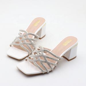 Y donne nuovo stile 7cm alto goffo scarpe con tacco spesso donna Chaussures Femme Open-toe donna grande taglia 42 sandali con tacco per donna - Product Image 6