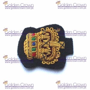 Blazer en fil de couronne brodé à la main badges broderie de lingots - Product Image 3