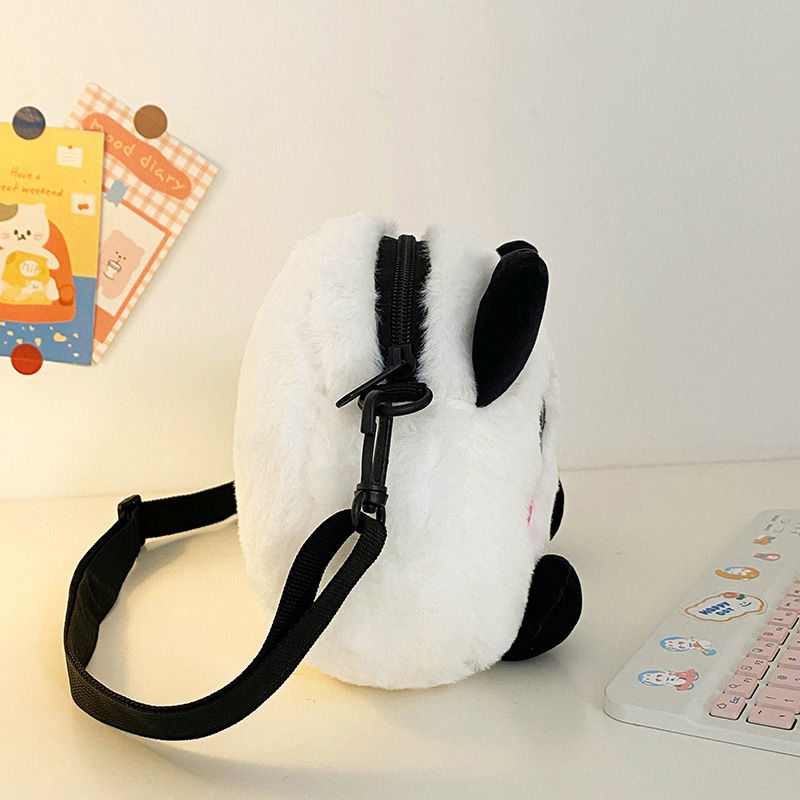 Wholesale Cheap Price Kids Birthday Gift Side Bag Cute Panda Plush Mini Hand Bags Girls Crossbody Bag for Party