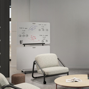 Magnetic Force Erasable Writing Board Meeting Room Divider Mobile <strong>Partition</strong> Whiteboard Movable Office Furniture - Product Image 6