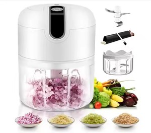 Mini picadora de ajo eléctrica inalámbrica portátil, picadora de carne y trituradora de verduras con características seguras de carga USB - Product Image 4