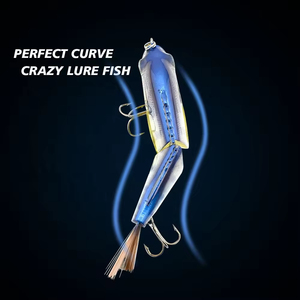 Single Joint <span class=keywords><strong>Bluegill</strong></span> Swimbait Fiber Tail Realista Acción de deslizamiento realista Cuerpo transparente <span class=keywords><strong>Bluegill</strong></span> Glide Bait para River Lake - Product Image 3