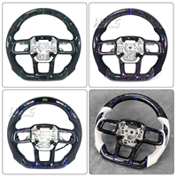 Volant de course sportif en fibre de carbone forgée verte personnalisé pour Ford Mustang S650 GT 350 500 Shelby 2024-2026