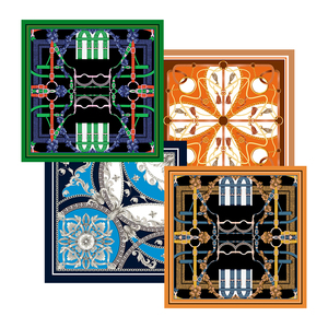 منديل جيب حريري مربع بنمط زهور بريطاني عتيق للبدلات الرسمية وقمصان الزفاف، متوفر بالجملة - Product Image 3