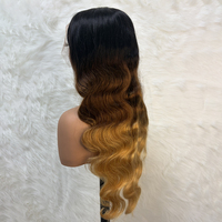 Grosir Wig Rambut Asli Lace Front Transparan HD Virgin 13x4 Tanpa Lem Wig Frontal Hitam Wanita Ukuran Kecil
