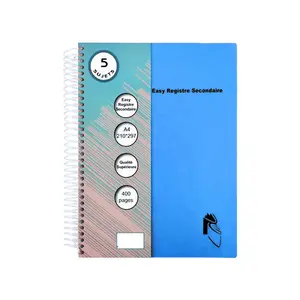 Cuaderno espiral personalizado con cubierta de PP A5, diario forrado, cuadernos de materias con reglas universitarias para escritura en el campus