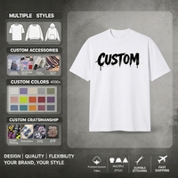 T-shirt surdimensionné personnalisé lavé, T-shirts en coton uni avec logo DIY, T-shirt personnalisé OEM, Chemises Guayabera pour hommes, T-shirt