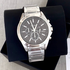 <span class=keywords><strong>Reloj</strong></span> Cronógrafo para Hombre de Alta Calidad con Esfera Interior a Rayas y Pantalla Analógica de Cuarzo Precisa - Product Image 1