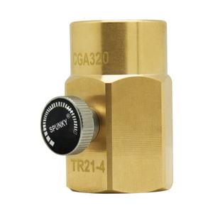 CGA320/W21.8 Mini adaptateur de recharge de CO2 <span class=keywords><strong>bouteille</strong></span> de soda domestique <span class=keywords><strong>bouteille</strong></span> d'eau de soda cartouches de connecteur de remplissage de CO2 avec broche RVP - Product Image 5