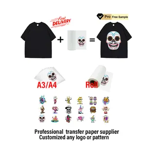 Factory Price Digital A3 A4 Size Blank Transfer Printing Paper Film Custom Logo Cheap DTF Heat Transfer Paper For Garment