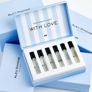 Caja de regalo con cubierta de muestra de perfume para mujer de nuevo diseño personalizado embalaje <span class=keywords><strong>MAM</strong></span> <span class=keywords><strong>mini</strong></span> Kit de muestra de perfume caja de descubrimiento de aromas favoritos - Product Image 2