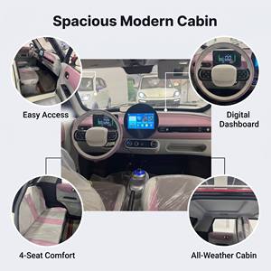 Vehículo Eléctrico de 5 Puertas y 5 Asientos, Ecológico, de Alta Calidad, Silencioso, con Acabados Finos, Anticolisión y Seguro, para Transporte <span class=keywords><strong>en</strong></span> Parques - Product Image 4