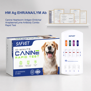 Kit de Prueba Veterinaria para Perros, Prueba Rápida de 4 Paneles, EHR ANA HW <span class=keywords><strong>LYM</strong></span>, Antígeno Canino, Detección de Enfermedades Transmisoras por Garrapatas, Venta al Por Mayor - Product Image 5