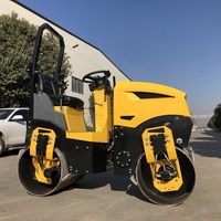 Mini-compacteur vibrant hydraulique pour travaux routiers, 1,5 tonne, double tambour, pour asphalte, à vendre