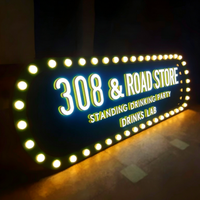 Boîte à lumière LED personnalisée pour extérieur, étanche, murale, avec cadre en acier inoxydable, 5000 lumens, couleur pleine, pour la publicité