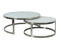 Maison nordique en fer forgé, design moderne, couleur chrome, or, argent, métal, rond, pour salon, table basse ou thé, 40 pièces
