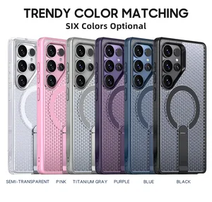 Coque Magnétique Dissipante Thermique avec Support Intégré pour Samsung Galaxy S25 S24 S23 Ultra Plus S24FE S25 Edge - Product Image 4