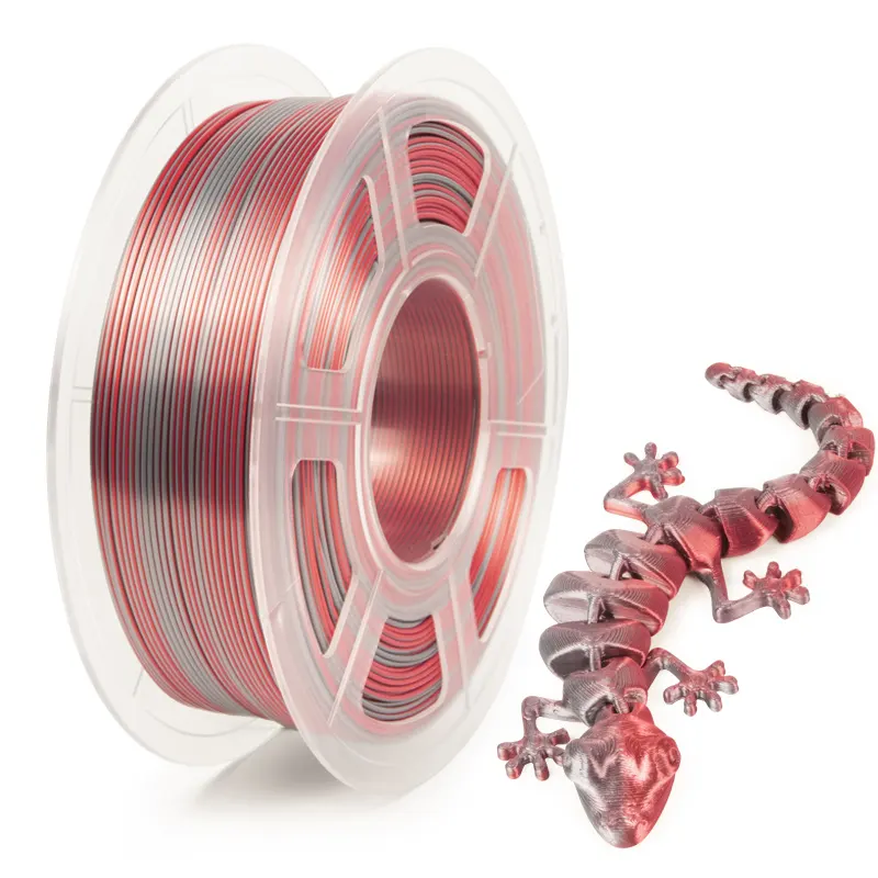 iSANMATE hot selling dual color filament 1.75mm silk pla silk filament for 3D printer filament